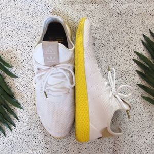 ADIDAS Tennis HU Pharrell White & Yellow Sneakers